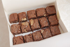 Brownie de chocolate con nueces